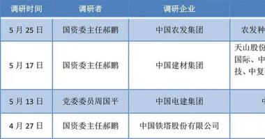 最新股市消息新闻事件-国企改革概念新主线？国资委密集赴企业调研，关联公司股